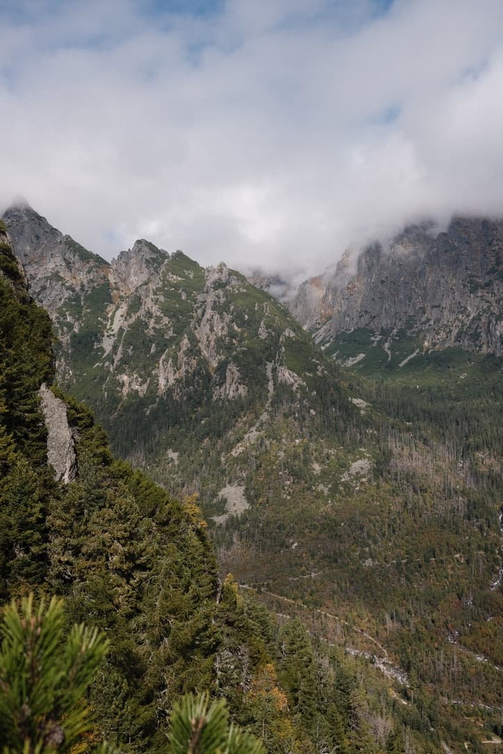 Misty ridges of the Tatras above Zuberec